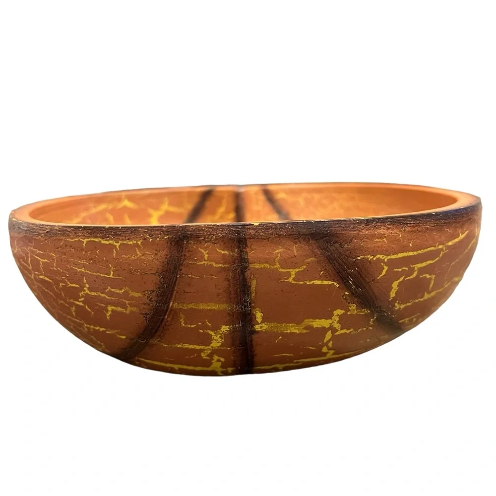Wooden Pumpkin Bowl - Candy Dish